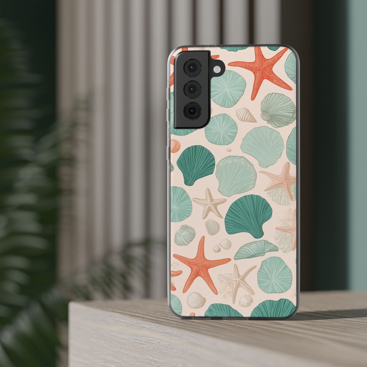 Coastal Coral & Seashell Phone Case