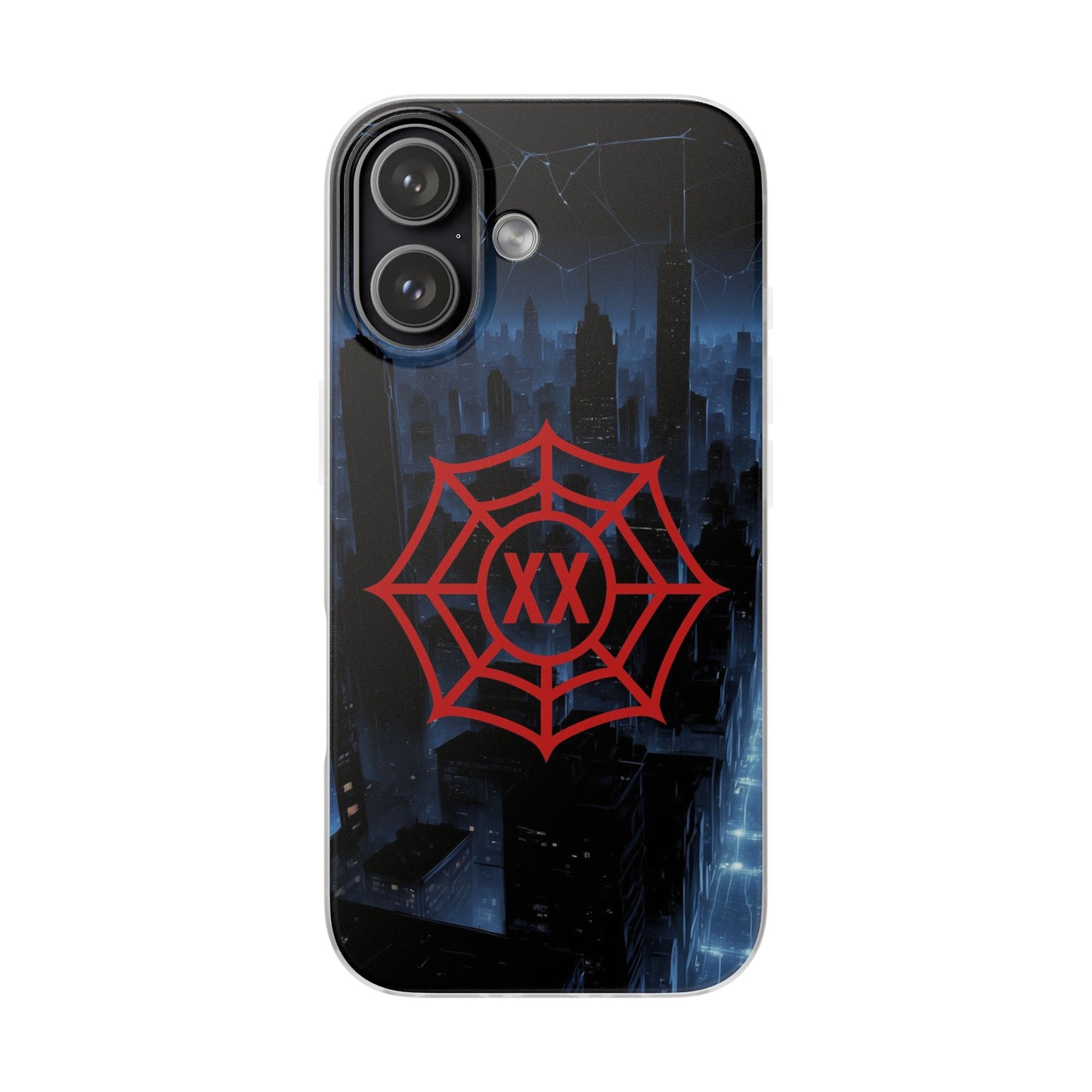 Personalised Spider Superhero Phone Case - Custom Initials Emblem
