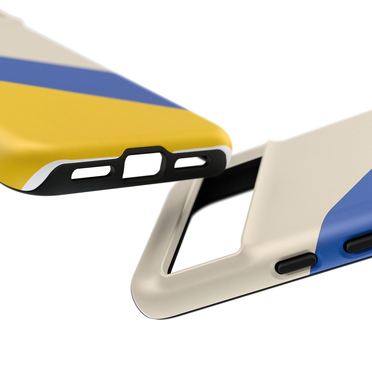 Tricolour Line Google Pixel Case - Dual-Layer Shockproof Matte Cover