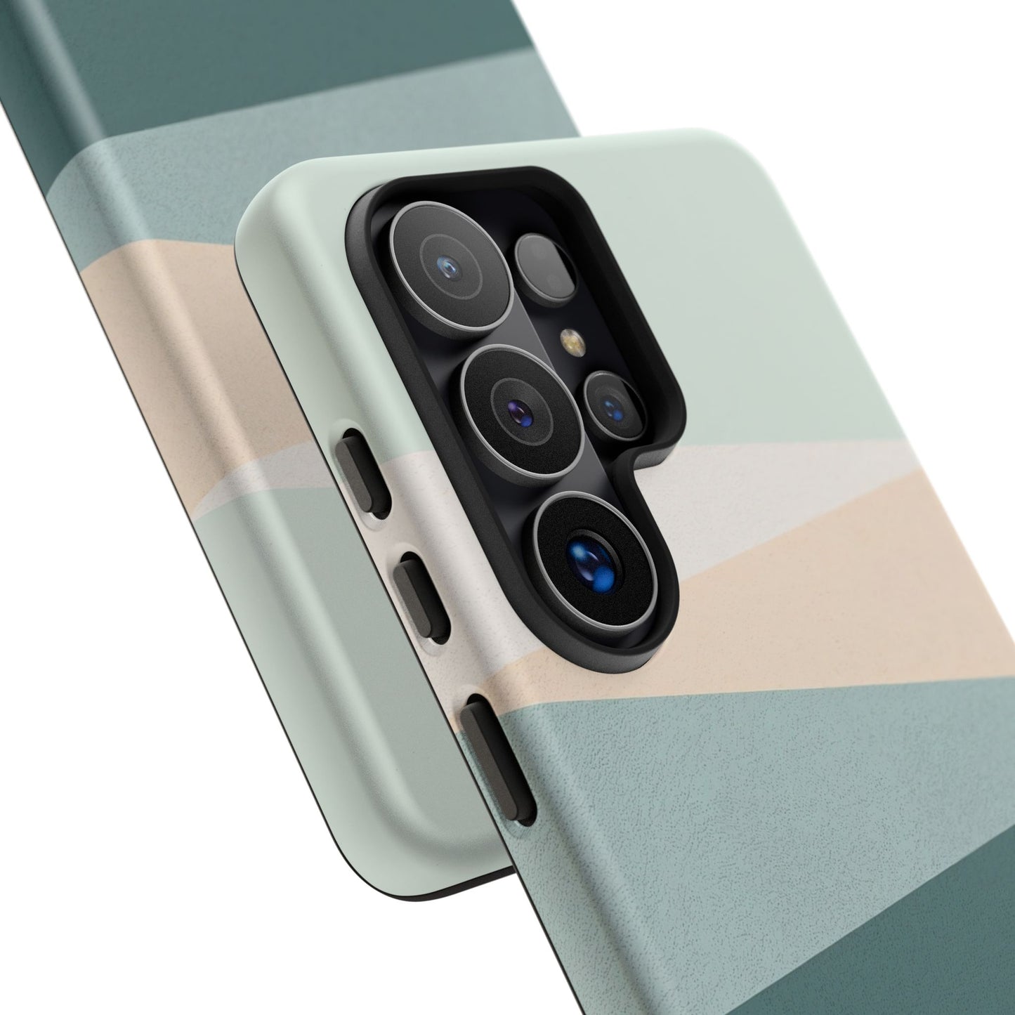 Samsung Galaxy Minimal Neutral Stripe Case - Matte Tough Protective Cover