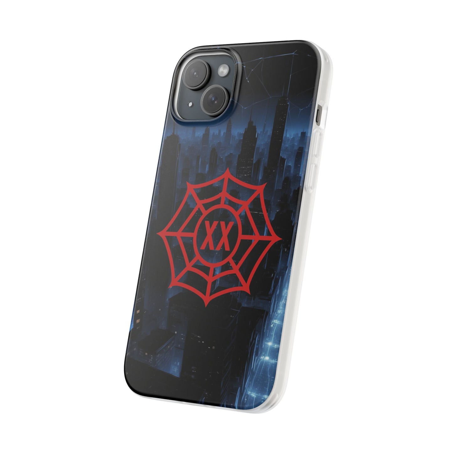 Personalised Spider Superhero Phone Case - Custom Initials Emblem