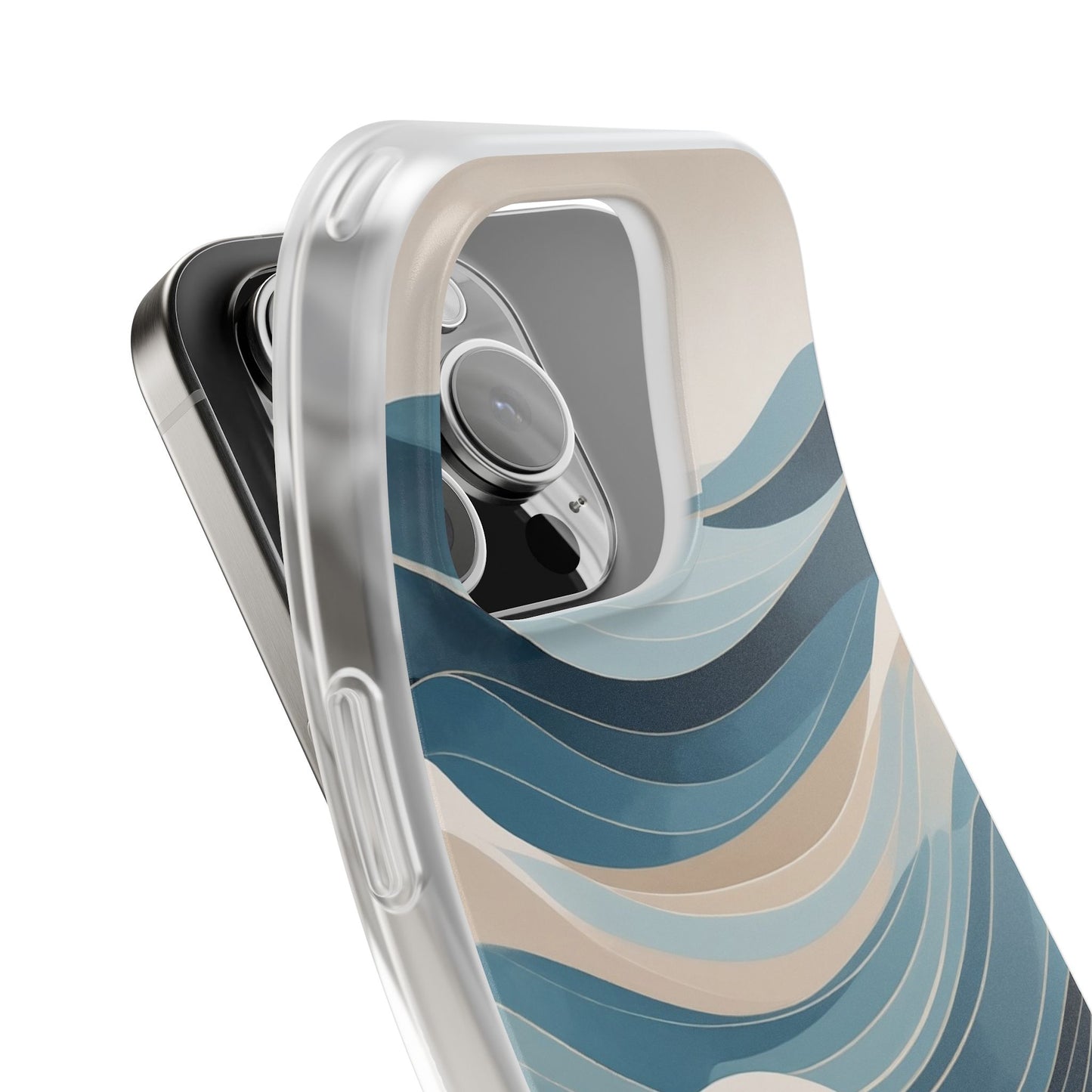 Minimalist Ocean Waves Phone Case