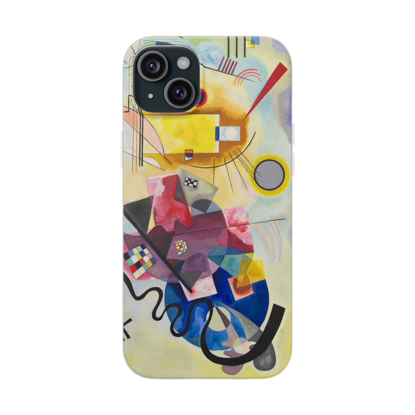 Yellow-Red-Blue Abstract Art Phone Case - Kandinsky Modernist Masterpiece