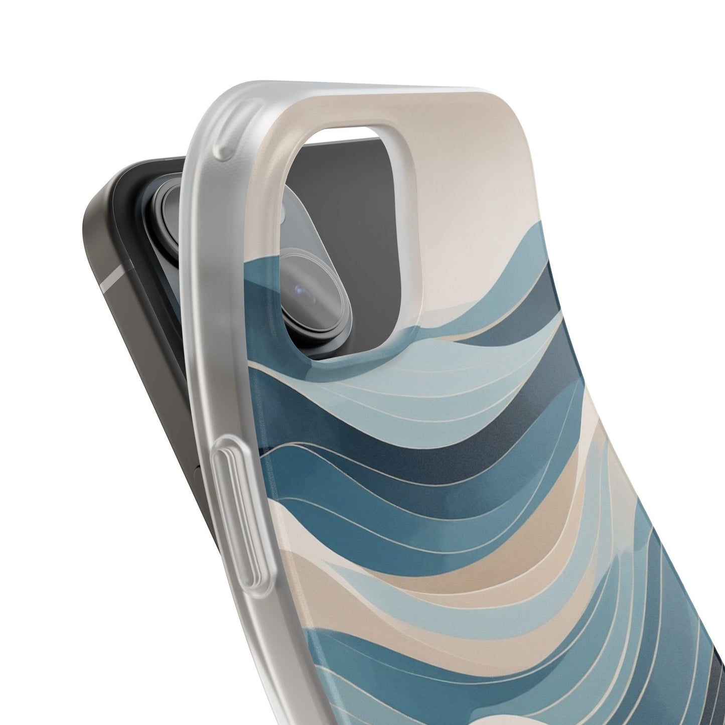 Minimalist Ocean Waves Phone Case