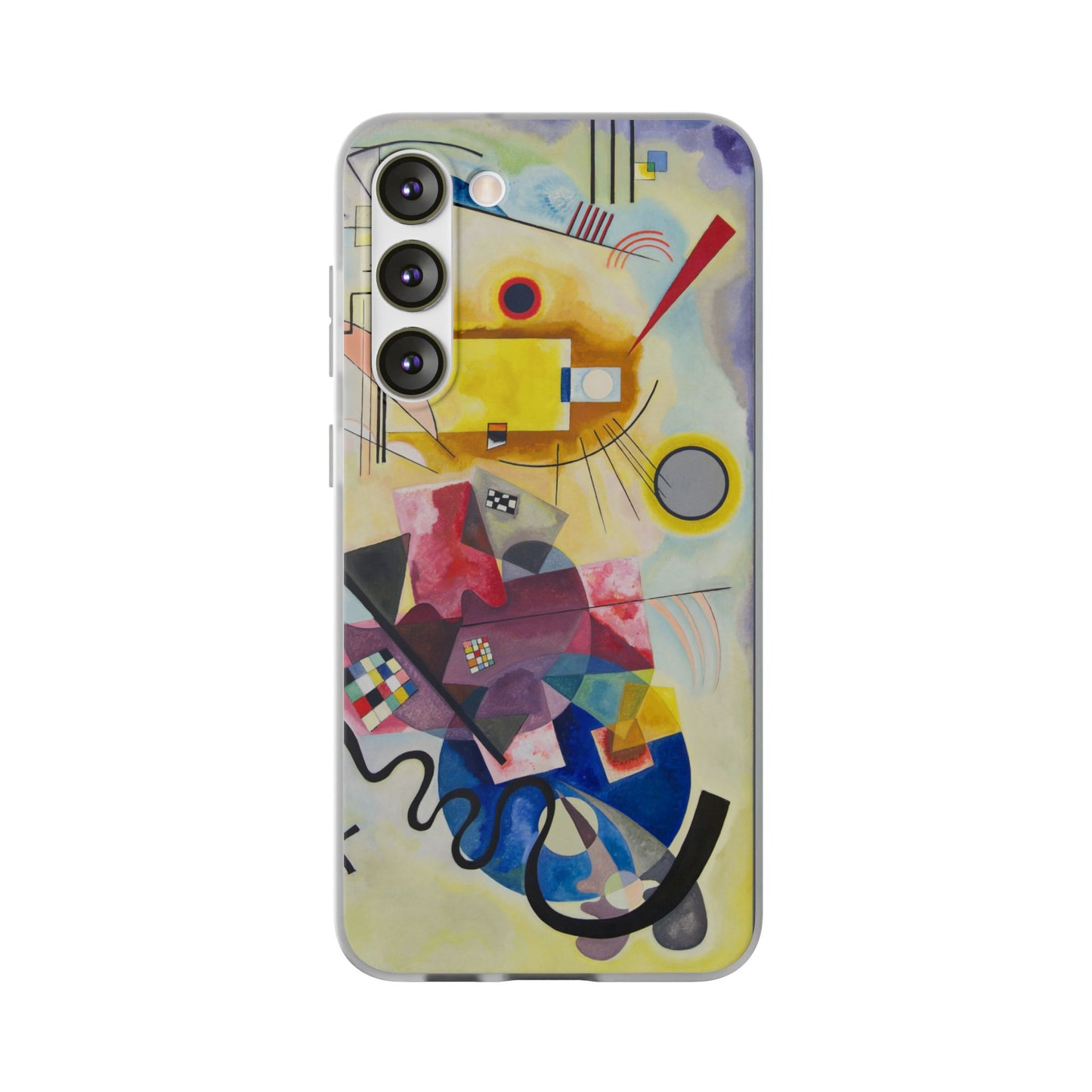 Yellow-Red-Blue Abstract Art Phone Case - Kandinsky Modernist Masterpiece