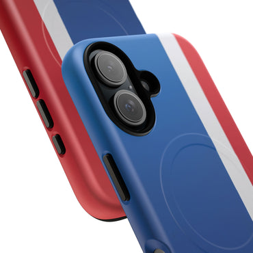 Tricolour Line iPhone Case - Luxury Shockproof MagSafe® Tough Cover