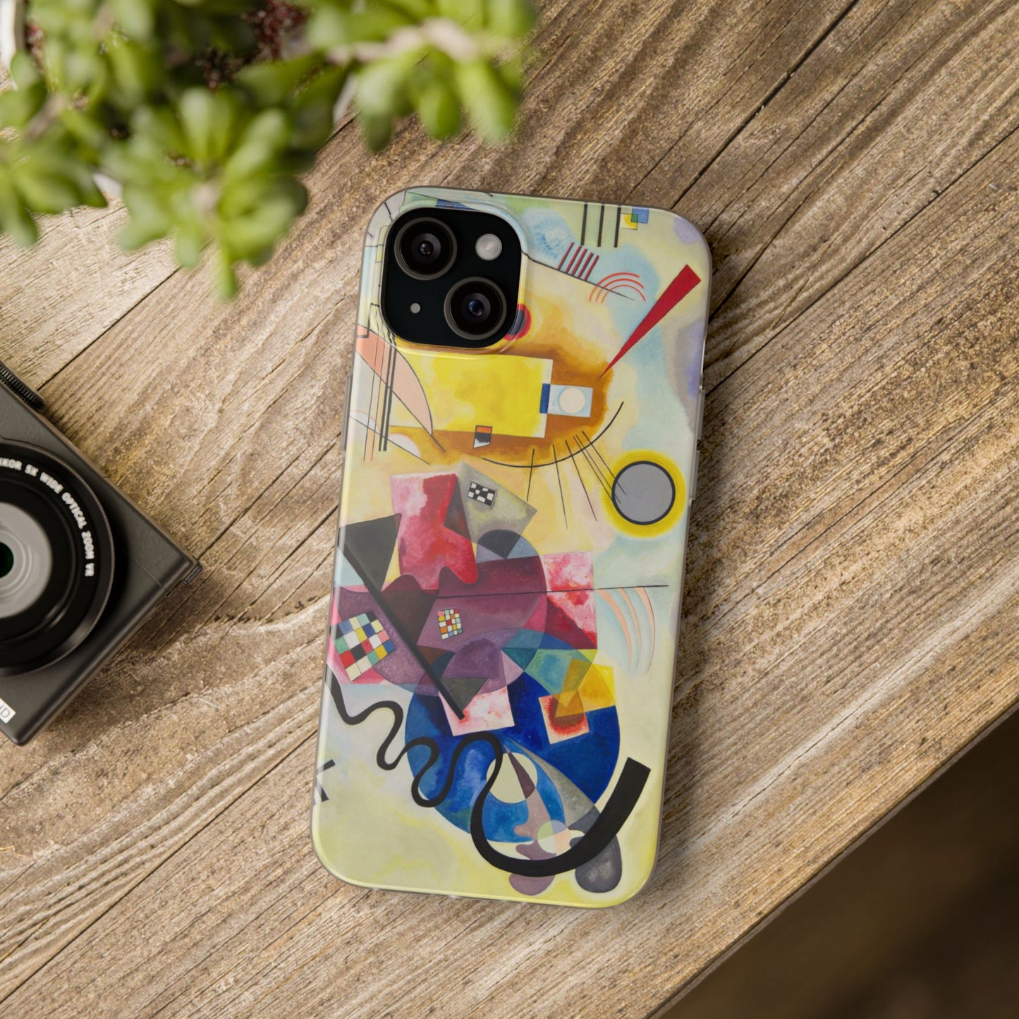 Yellow-Red-Blue Abstract Art Phone Case - Kandinsky Modernist Masterpiece