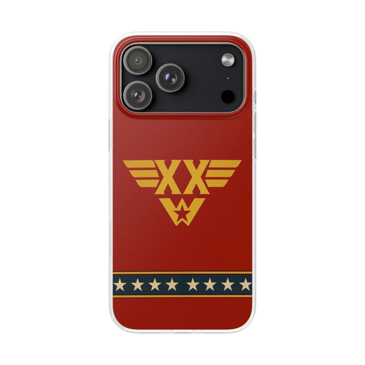 Personalised Wonder Woman Inspired Phone Case - Custom Initials Superhero Design