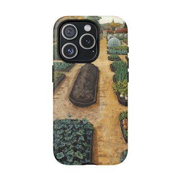 The Four Seasons of Plot Forty-Two Allotment Landscape iPhone Case