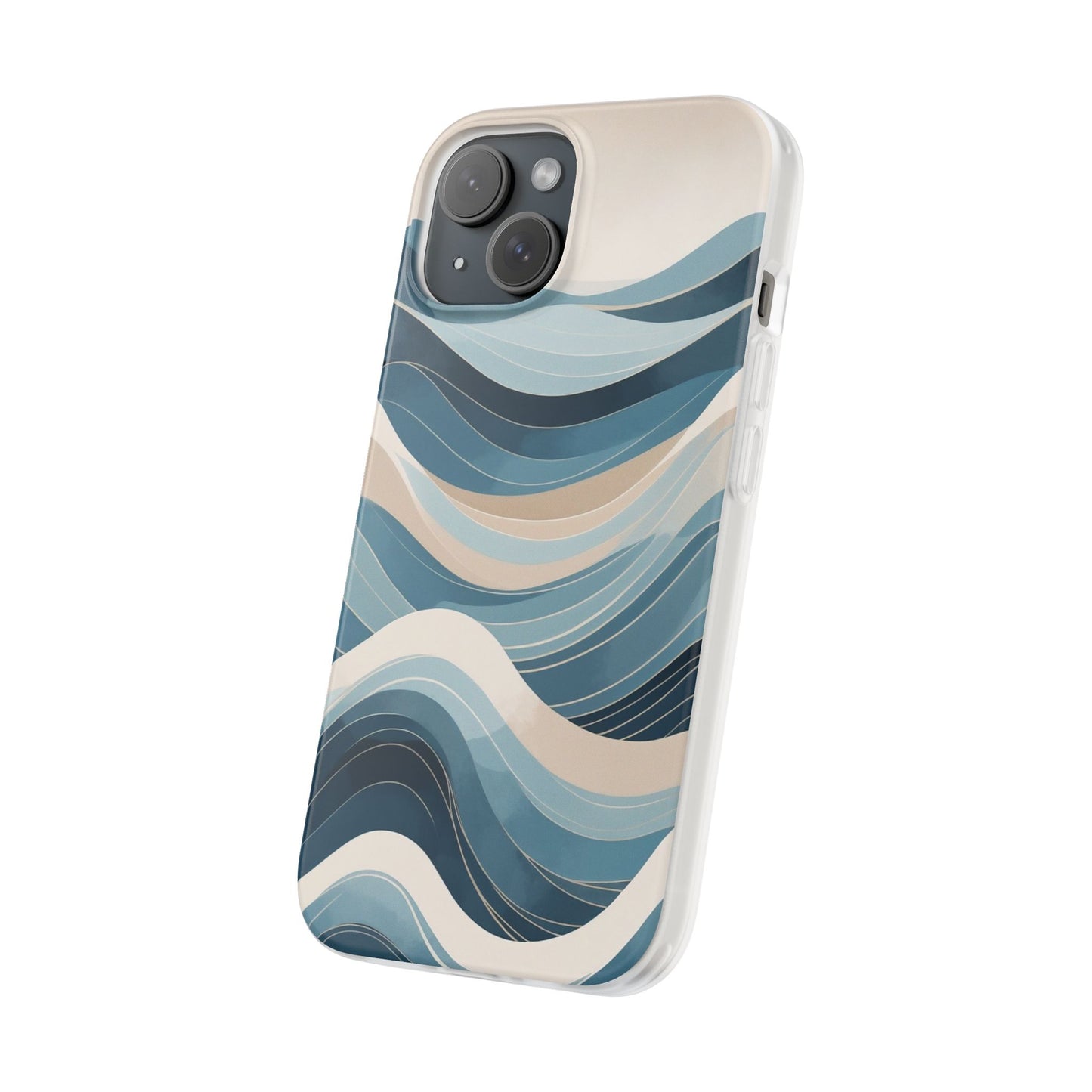 Minimalist Ocean Waves Phone Case