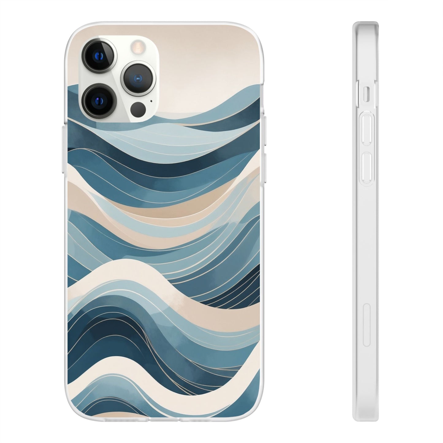 Minimalist Ocean Waves Phone Case