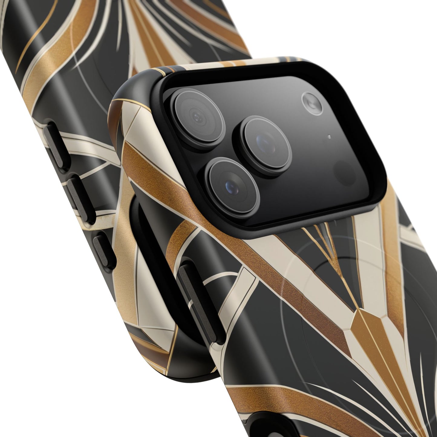 Deco Noir Luxe iPhone Case - Premium MagSafe Protective Cover
