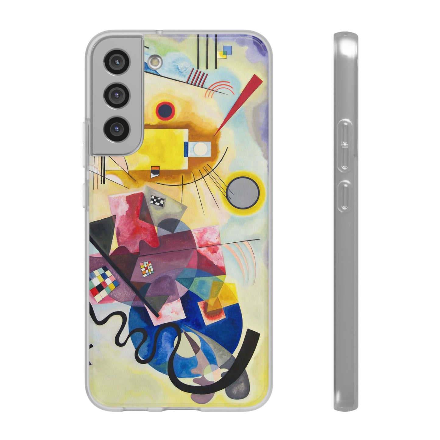 Yellow-Red-Blue Abstract Art Phone Case - Kandinsky Modernist Masterpiece