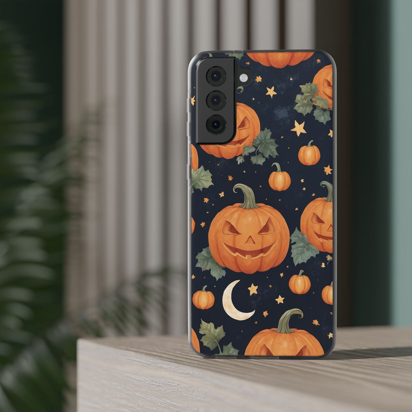 Pumpkin Phone Case Halloween Lantern Night Sky