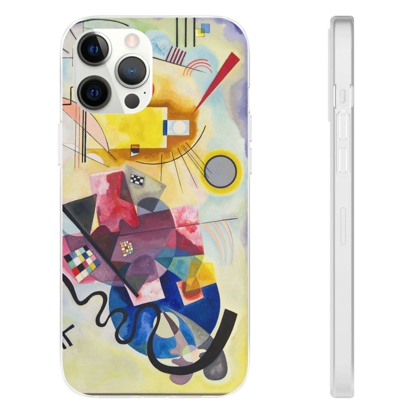 Yellow-Red-Blue Abstract Art Phone Case - Kandinsky Modernist Masterpiece
