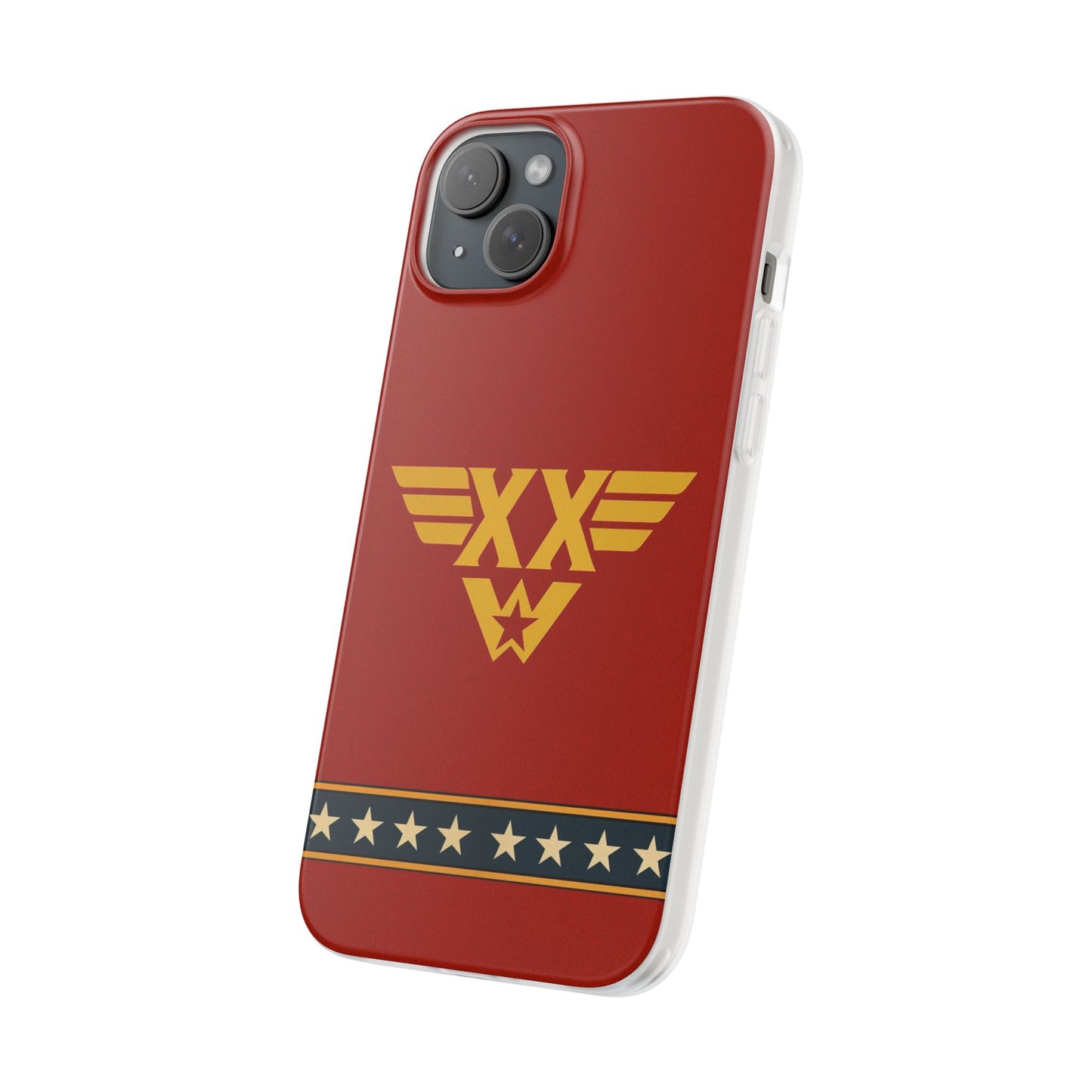 Personalised Wonder Woman Inspired Phone Case - Custom Initials Superhero Design