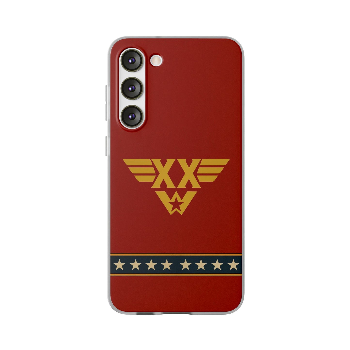 Personalised Wonder Woman Inspired Phone Case - Custom Initials Superhero Design