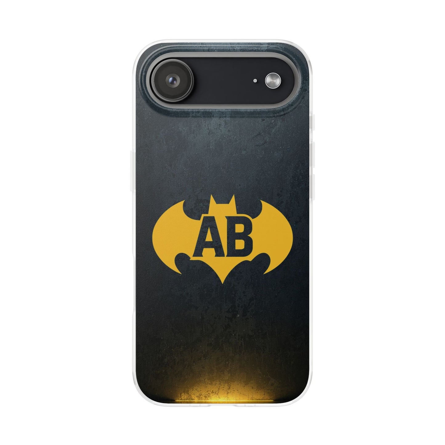 Personalised Bat Superhero Phone Case - Custom Initials Design
