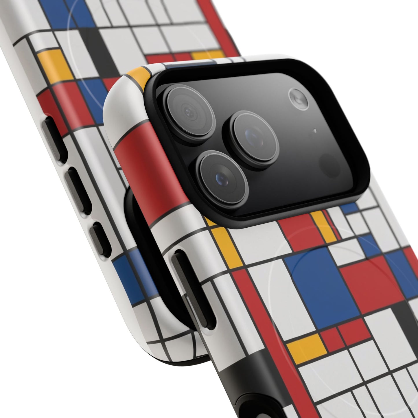 Modern Grid Primary iPhone Case - Premium MagSafe Protective Cover