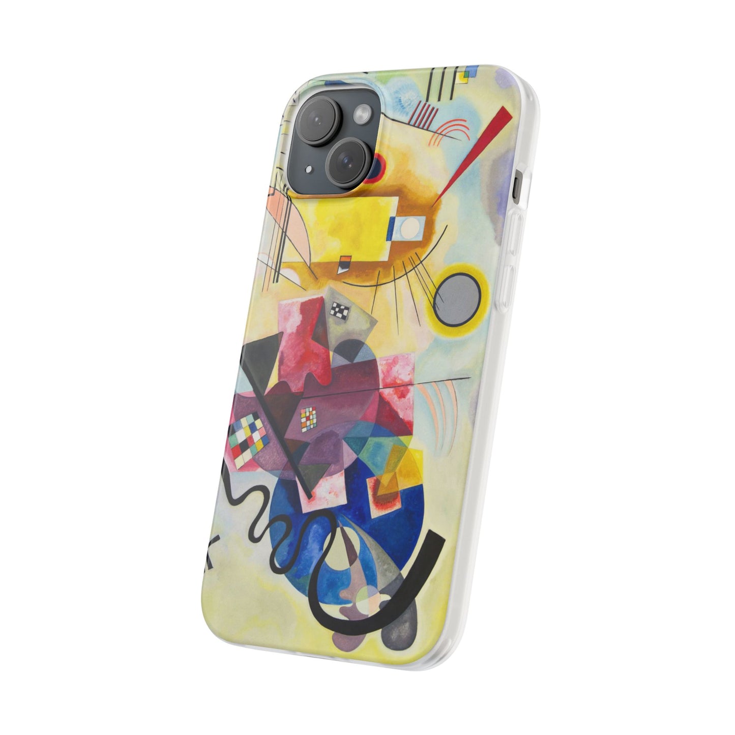 Yellow-Red-Blue Abstract Art Phone Case - Kandinsky Modernist Masterpiece