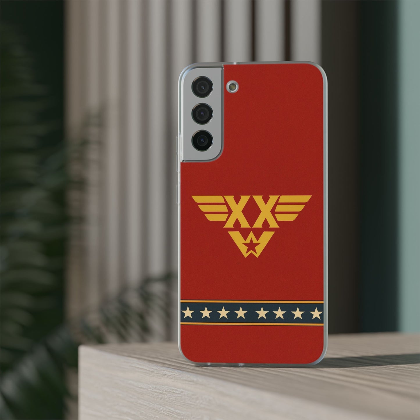 Personalised Wonder Woman Inspired Phone Case - Custom Initials Superhero Design
