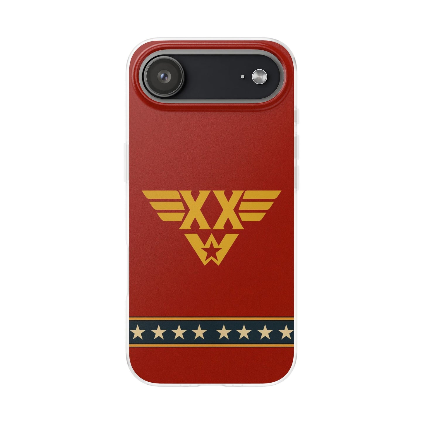 Personalised Wonder Woman Inspired Phone Case - Custom Initials Superhero Design