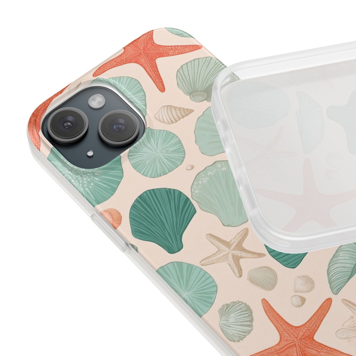 Coastal Coral & Seashell Phone Case