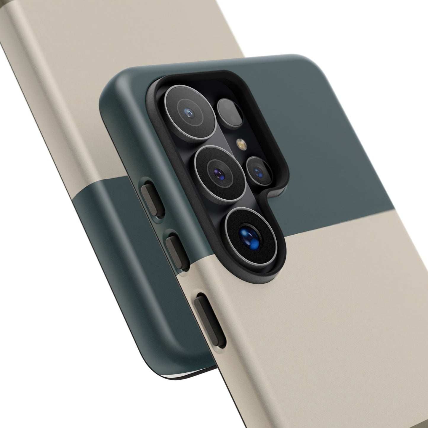 Samsung Galaxy Minimal Neutral Colour Block Phone Case - Matte Tough Protective Cover