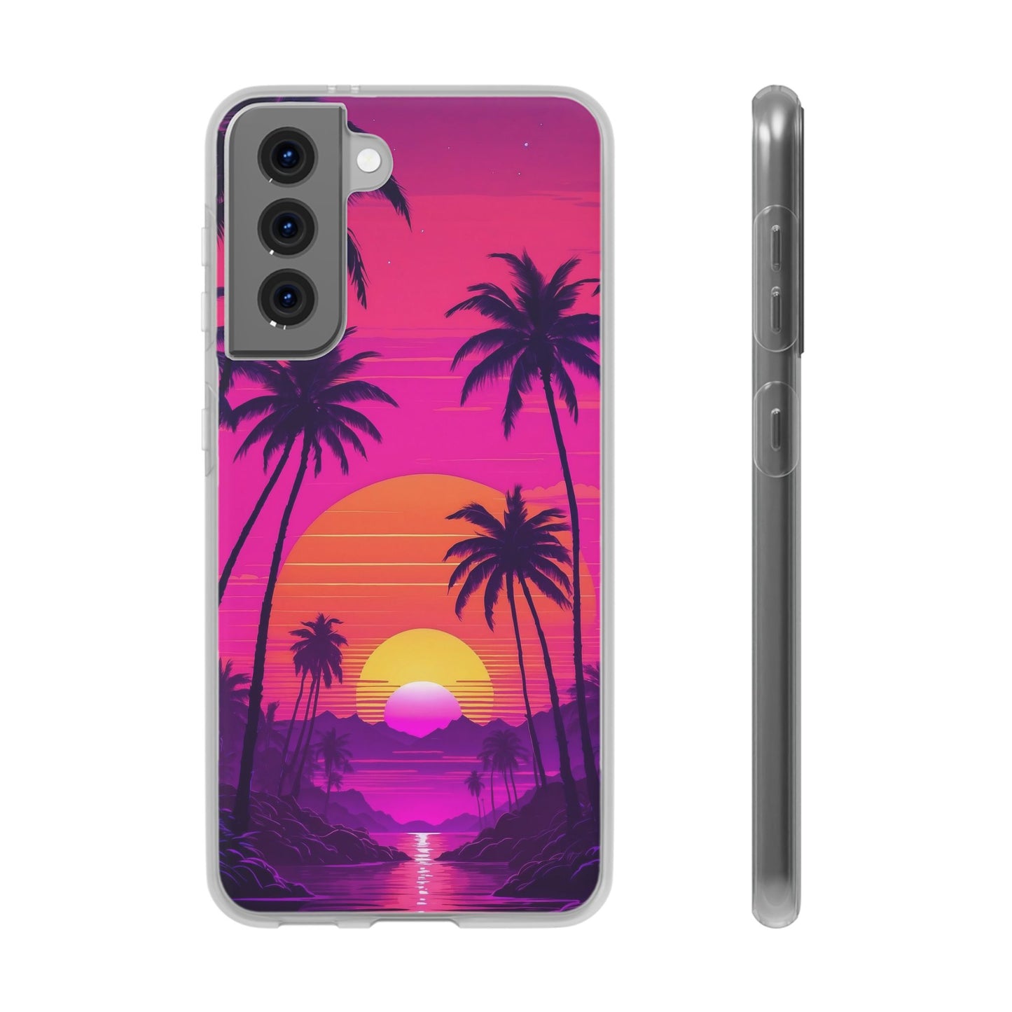 Neon Sunset & Palms Phone Case