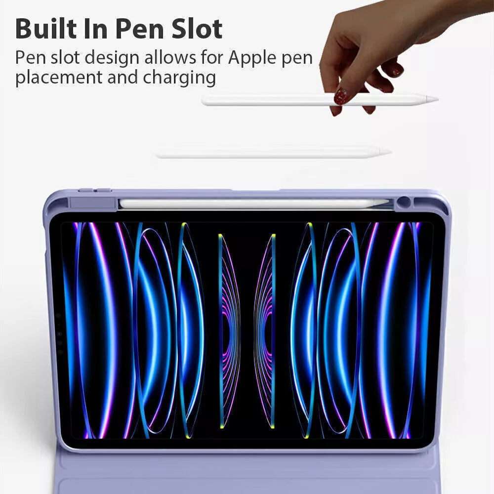 Multi-Angle Rotating iPad Case - Smart Stand Cover Pencil Slot