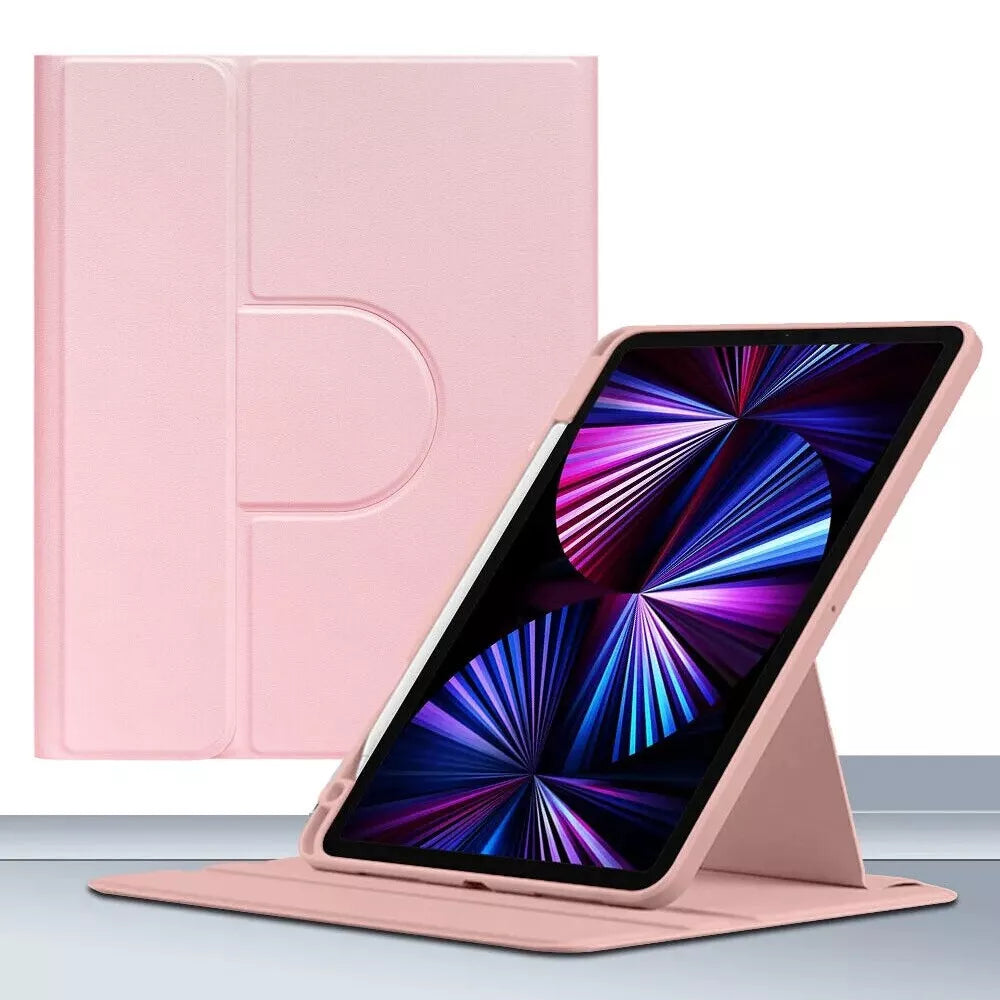 Multi-Angle Rotating iPad Case - Smart Stand Cover Pencil Slot