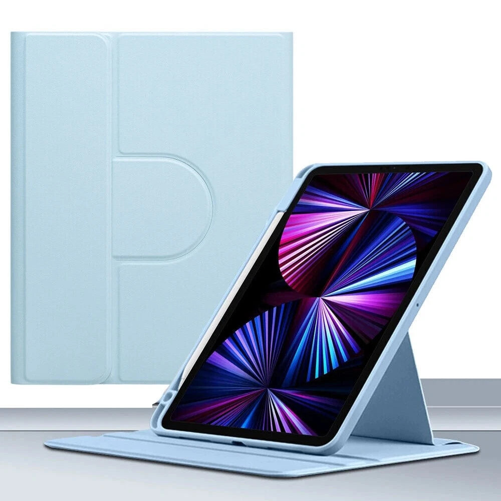 Multi-Angle Rotating iPad Case - Smart Stand Cover Pencil Slot