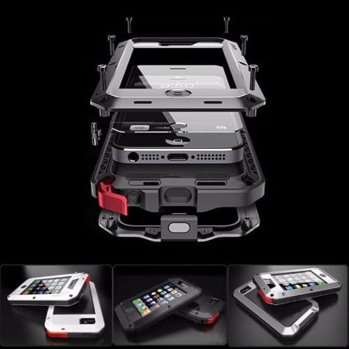 iPhone 5 5S Shockproof Aluminum Water Resistant Metal Cover Case