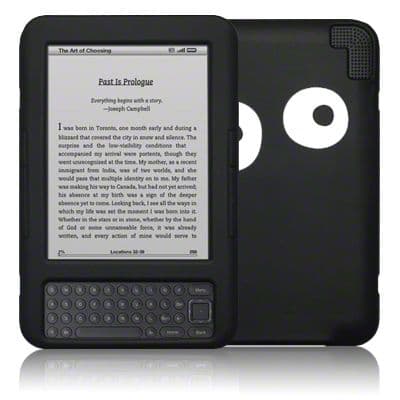 KINDLE 3 BLACK EYES GEL SKIN COVER