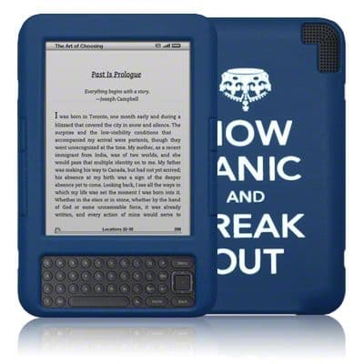 KINDLE 3 NOW PANIC GEL SKIN COVER
