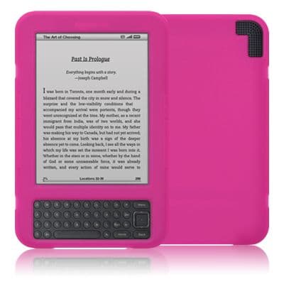 KINDLE 3 PINK GEL SKIN COVER