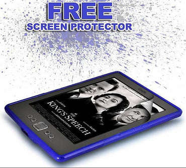 KINDLE 4 BLUE GEL SKIN COVER
