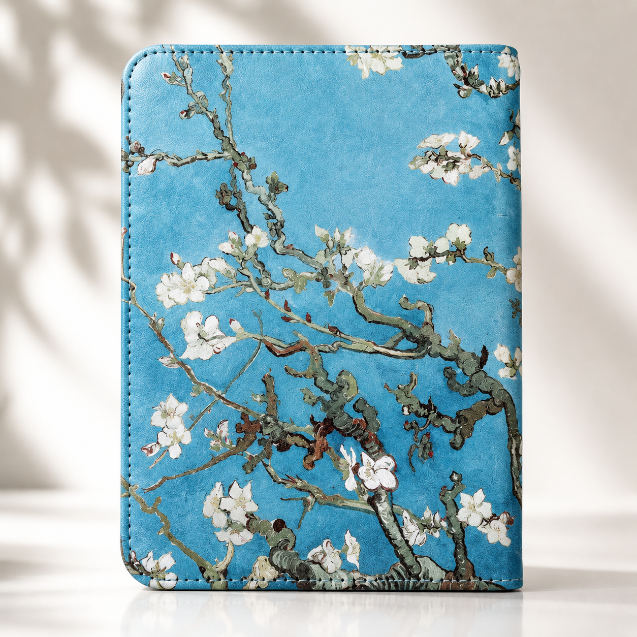 Kindle 11th Gen Van Gogh Almond Blossom Case with Stand & Hand Strap