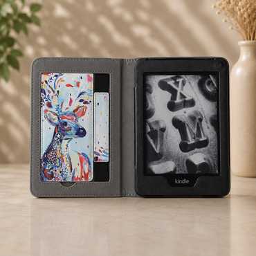 Kindle 11th Generation Colourful Deer Case with Stand & Hand Strap