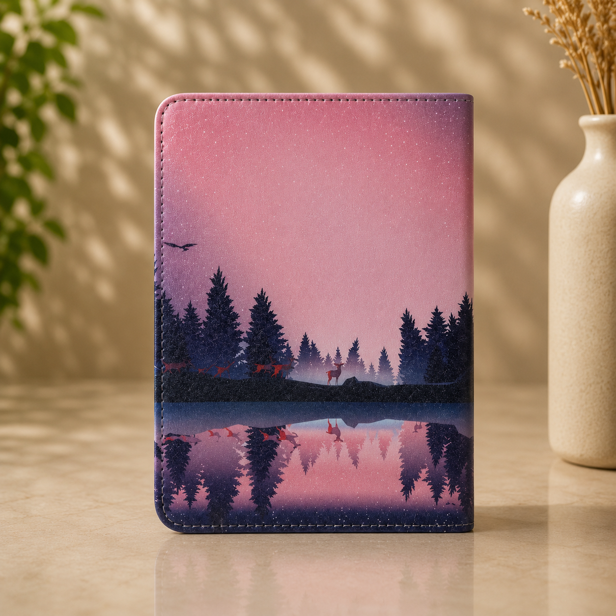 Kindle 11th Gen Twilight Reflection Case with Stand & Hand Strap