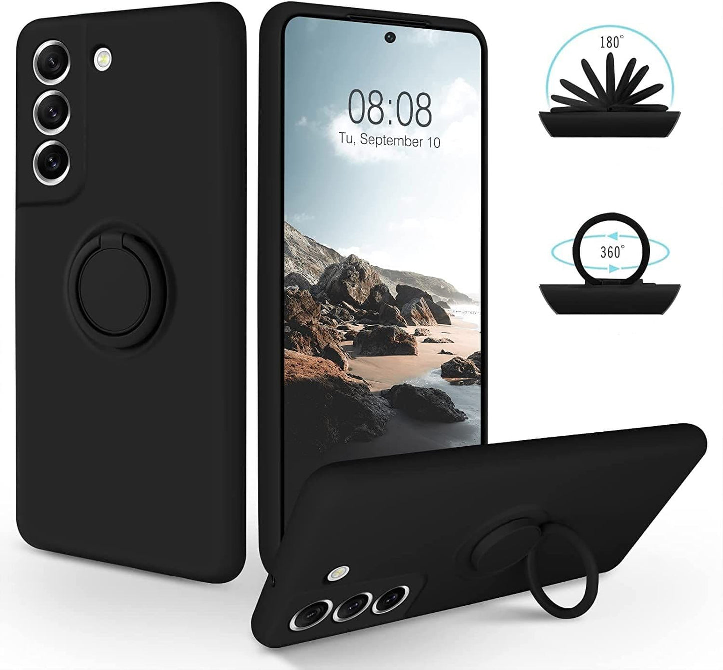Samsung Silicone Ring Holder Case Cover