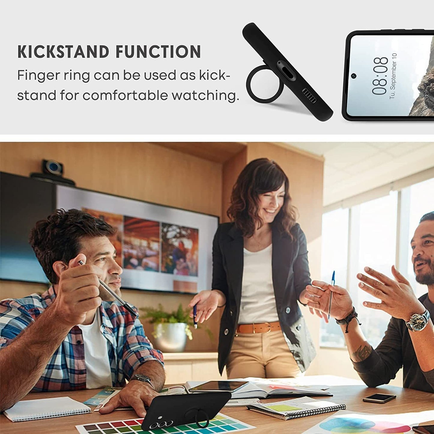 Samsung Silicone Ring Holder Case Cover