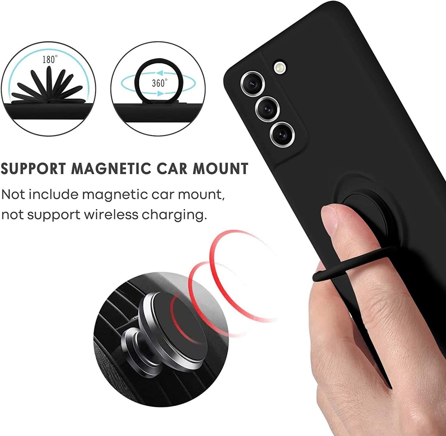 Samsung Silicone Ring Holder Case Cover