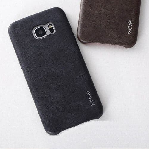 Samsung Thin Leather Hard Back Phone Cover