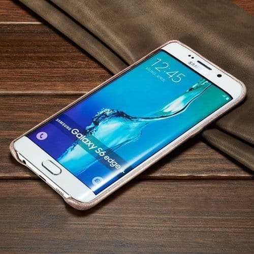 Samsung Thin Leather Hard Back Phone Cover