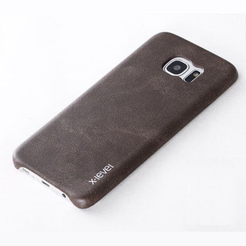 Samsung Thin Leather Hard Back Phone Cover