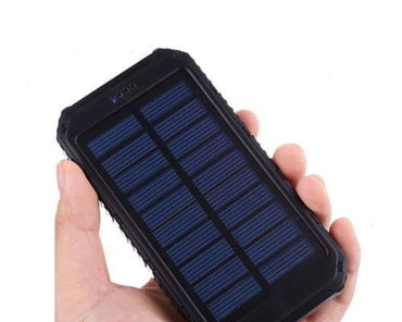 Solar Power Bank Pack Portable USB Battery Charger for Phones or Tablets