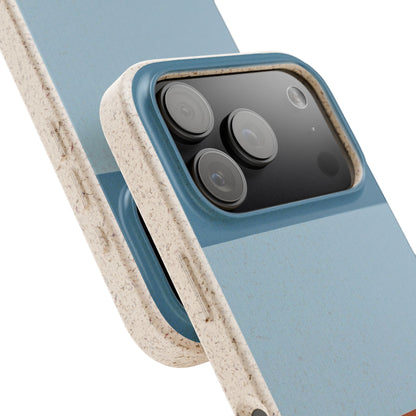 Coastal Horizon Eco-Friendly iPhone Case - Sustainable Biodegradable Design