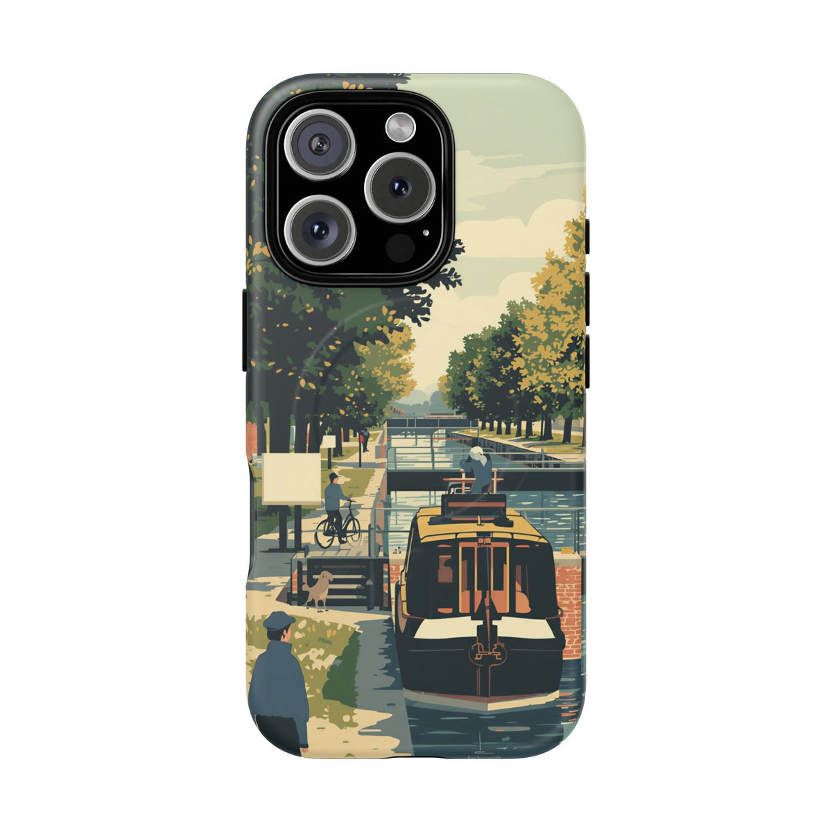 iPhone Towpath Lock Audience Premium MagSafe Case