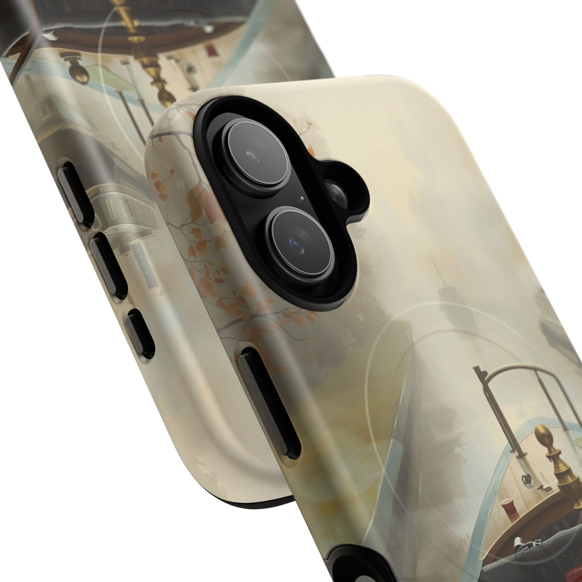 iPhone Misty Narrowboat Stern Premium MagSafe Case